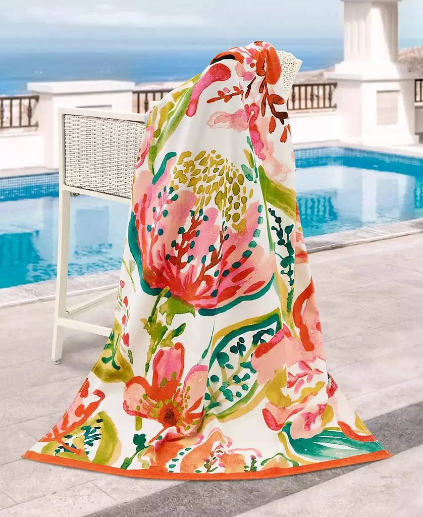 Nicole Miller Havana Cotton Beach Towel, 68" x 36" 2