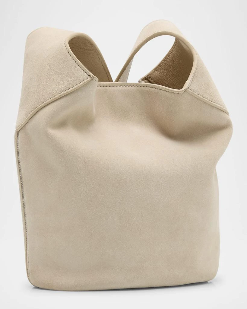 Brunello Cucinelli Structured Small Suede Bucket Bag 3