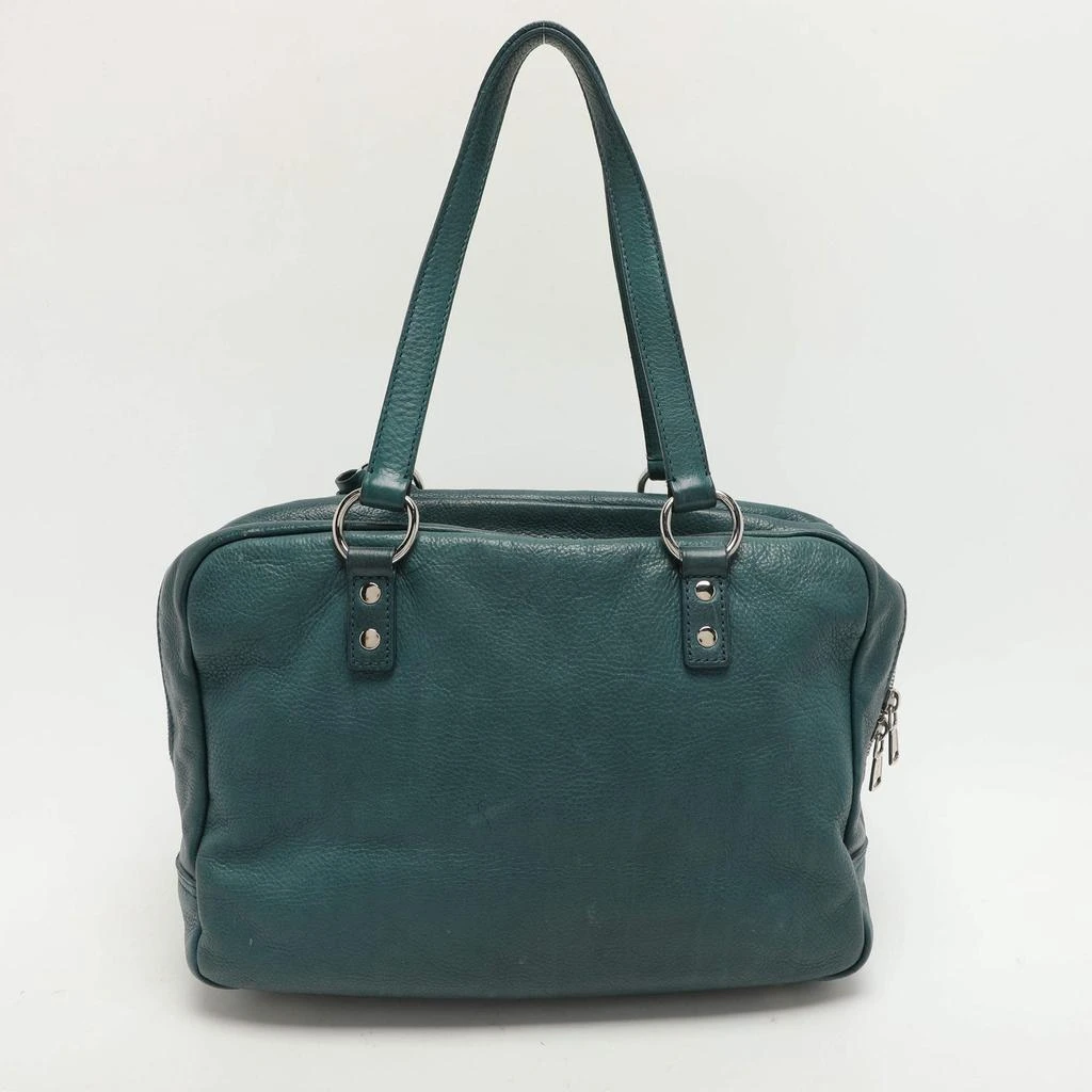 Yves Saint Laurent Yves Saint Laurent Green Leather Lover Satchel 4