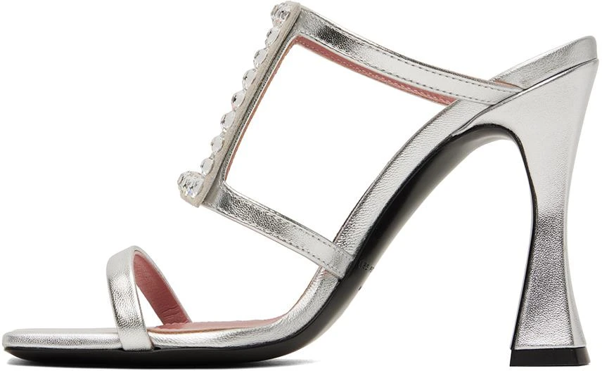Les Petits Joueurs Silver Hoya Heeled Sandals 3