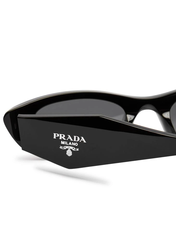 Prada Narrow oval-frame sunglasses 3