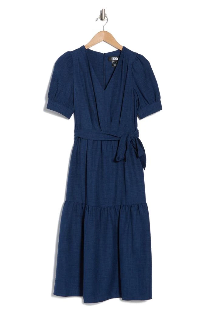 DKNY Short Sleeve Tiered Midi Dress 3