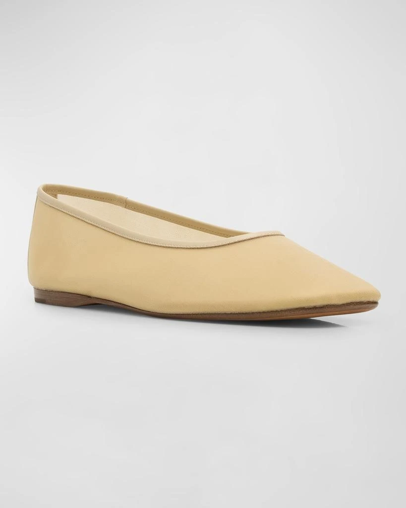 Vince Leah Mesh Square-Toe Ballerina Flats 4