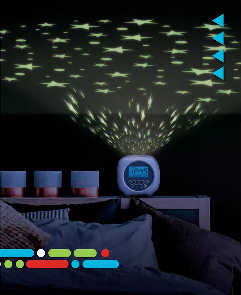 Discovery Kids Moon & Stars Projection Alarm Clock & Sound Machine 3