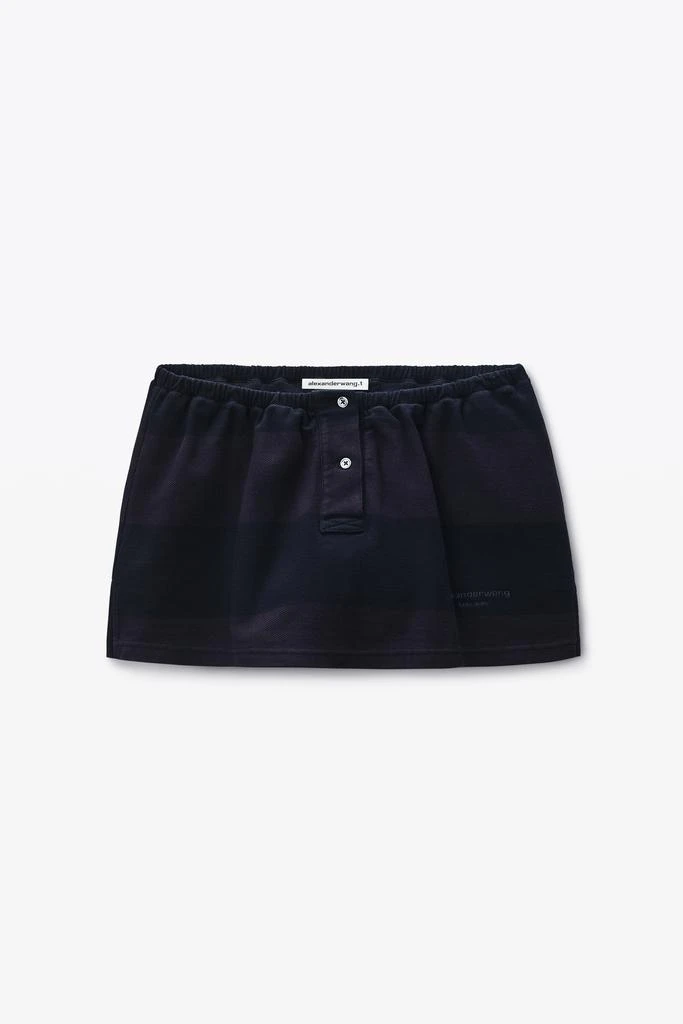 Alexander Wang black striped deconstructed miniskirt 2