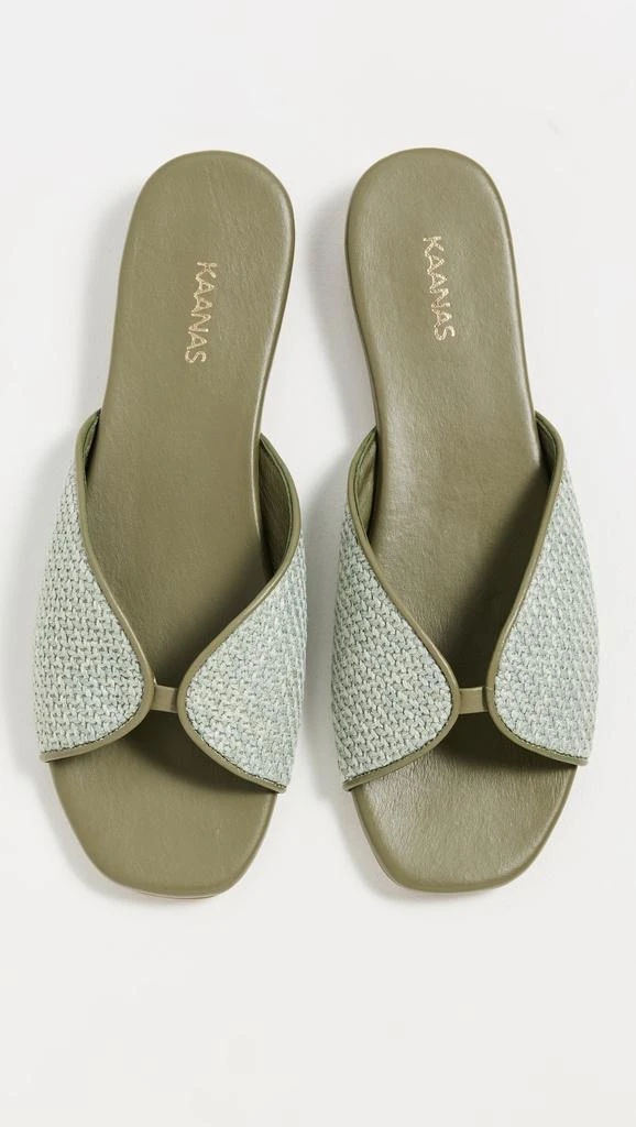 Kaanas Serene Square Toe Woven Flats 4