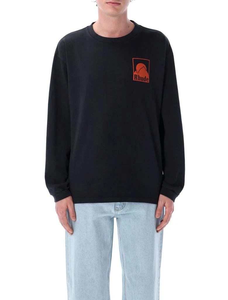 Rhude MOONLIGHT BADGE TEE LS 1
