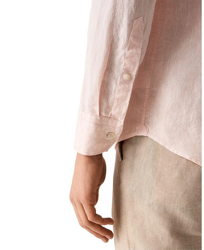 Eton Slim Fit Solid Linen Shirt 3