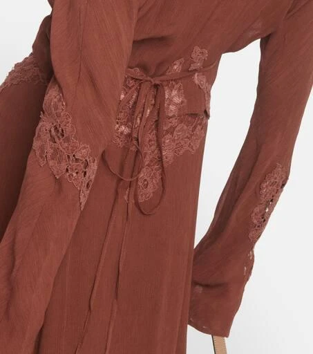 Acne Studios Floral lace-trimmed crop top 6