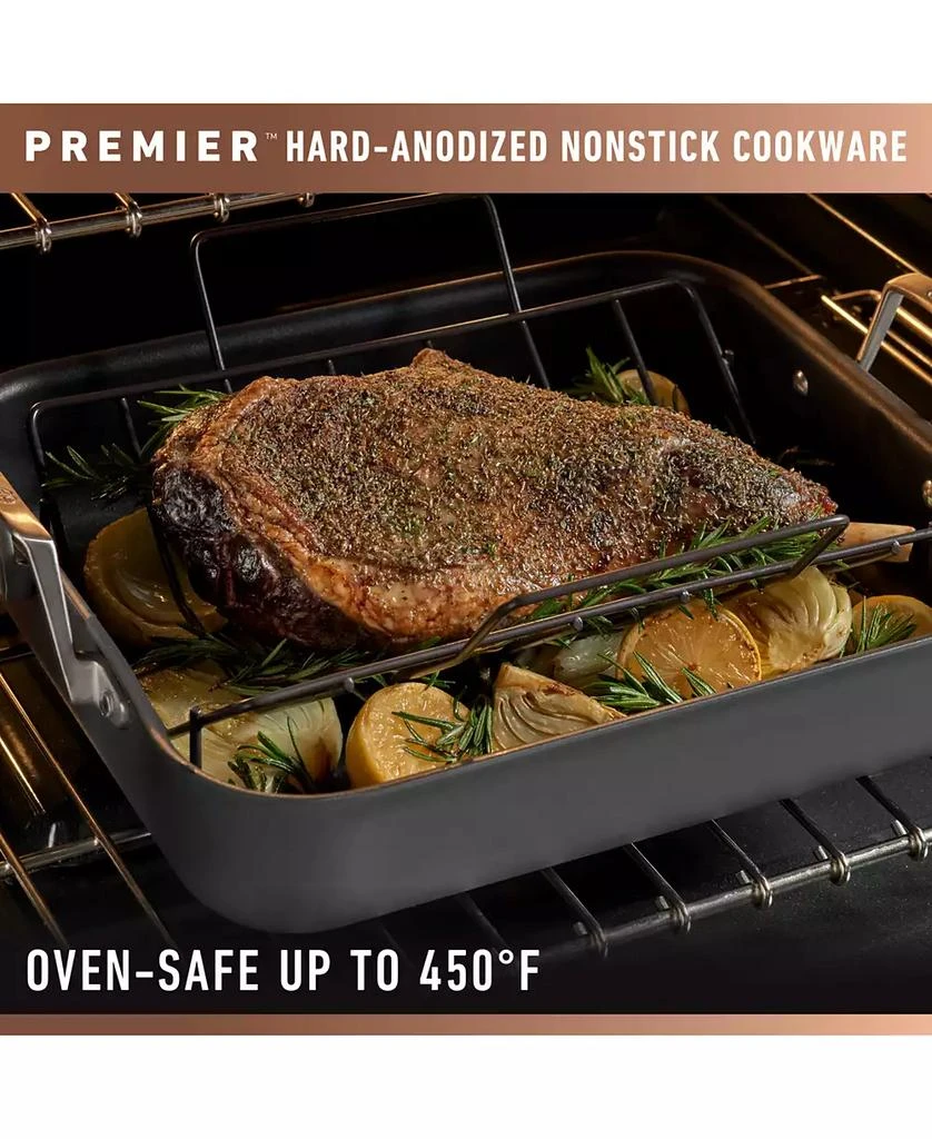 Calphalon Premier Hard-Anodized Nonstick 16" Roasting Pan with Rack 6