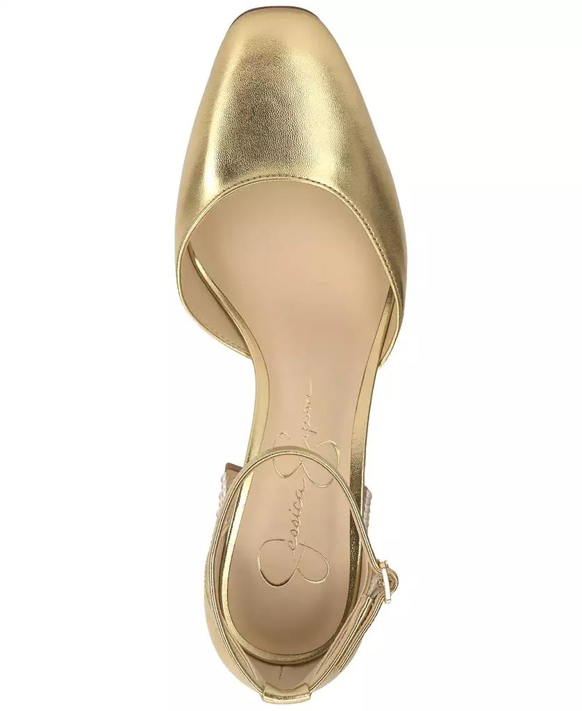 Jessica Simpson Women
s Fulian Ankle-Strap Block-Heel Pumps 4