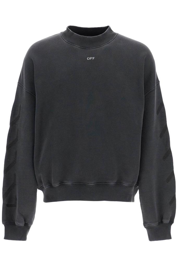 【Off-White】St. Matthew Crewneck Sweatshirt With Arrow Off-White st. matthew crewneck sweatshirt with arrow