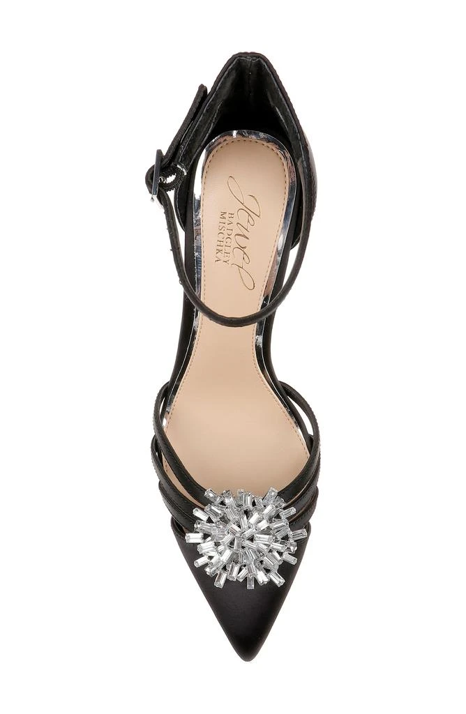 Badgley Mischka Violette Ankle Strap Pointed Toe Pump 5