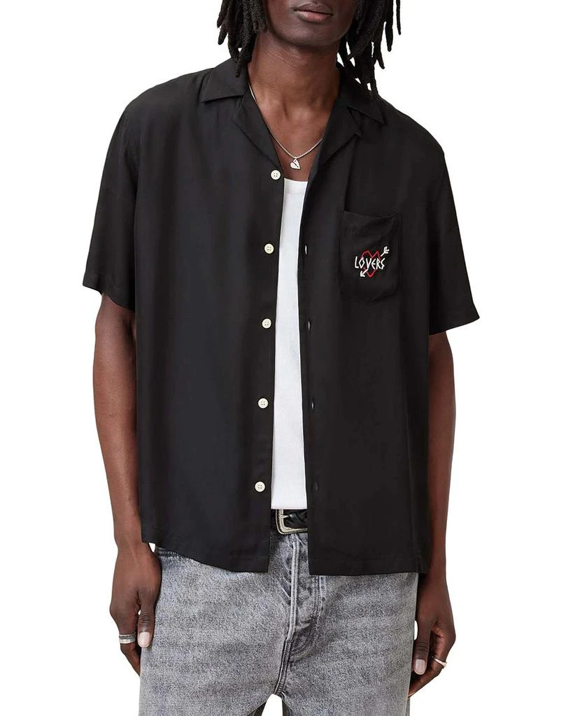 ALL SAINTS Lovers Relaxed Fit Camp Shirt 1