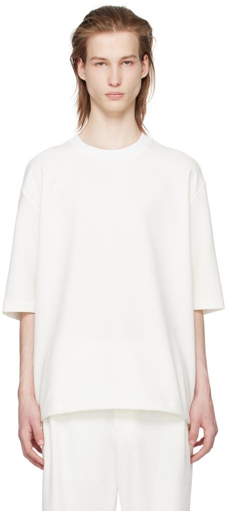 Solid Homme Off-White Drawstring T-Shirt