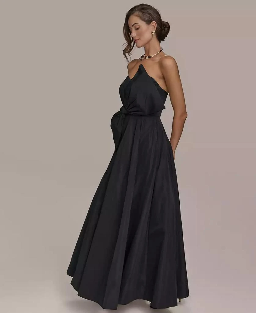 green emerald velvet dress Striped Brocade Wrap Ball Gown | Gown