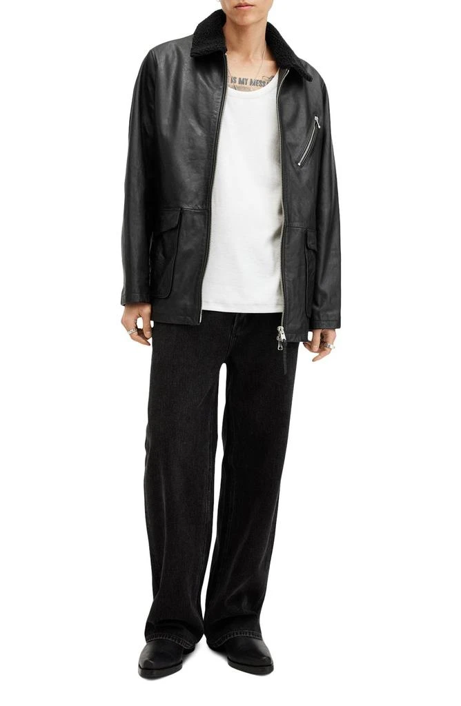ALL SAINTS Moriarty Leather Jacket 5