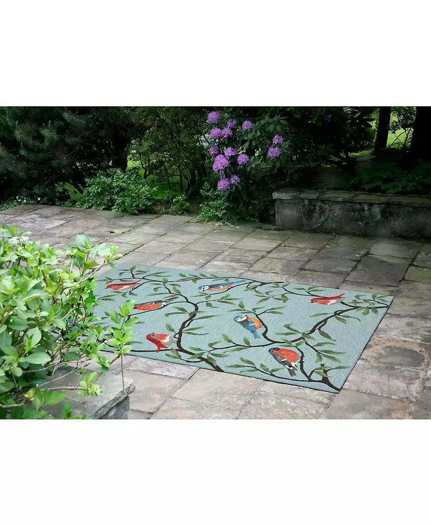 Liora Manne
 Ravella 2270 Birds On Branches Blue 7
6" x 9
6" Indoor/Outdoor Area Rug 3