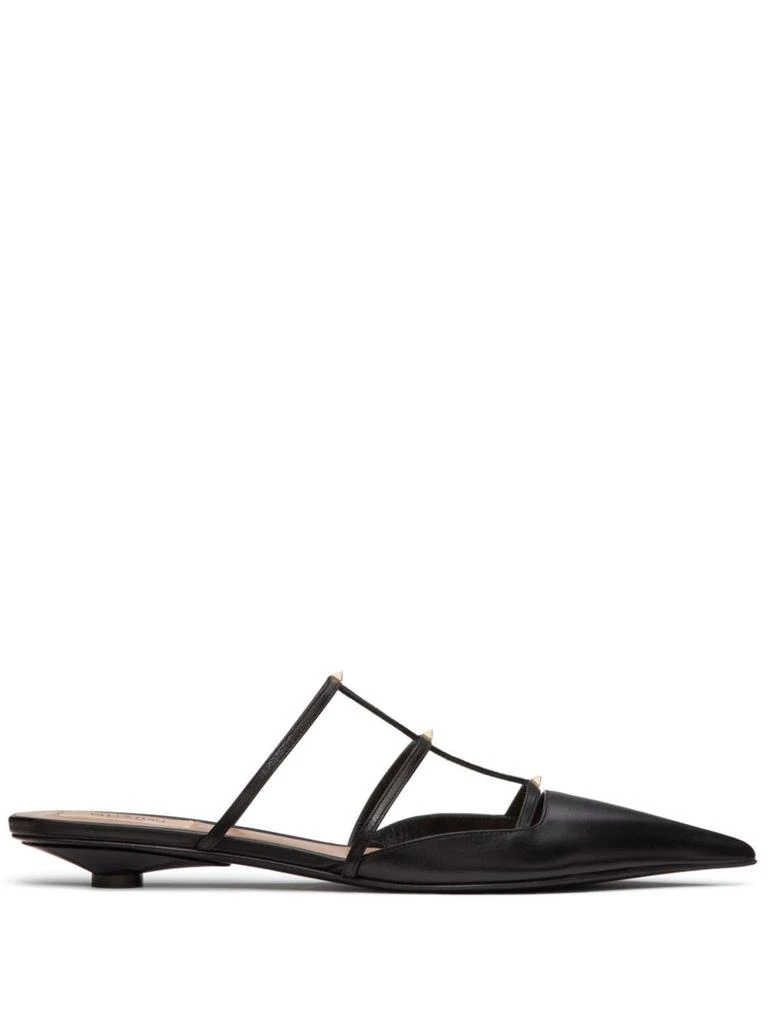 Valentino VALENTINO GARAVANI - Rockstud Wispy Leather Mules 1