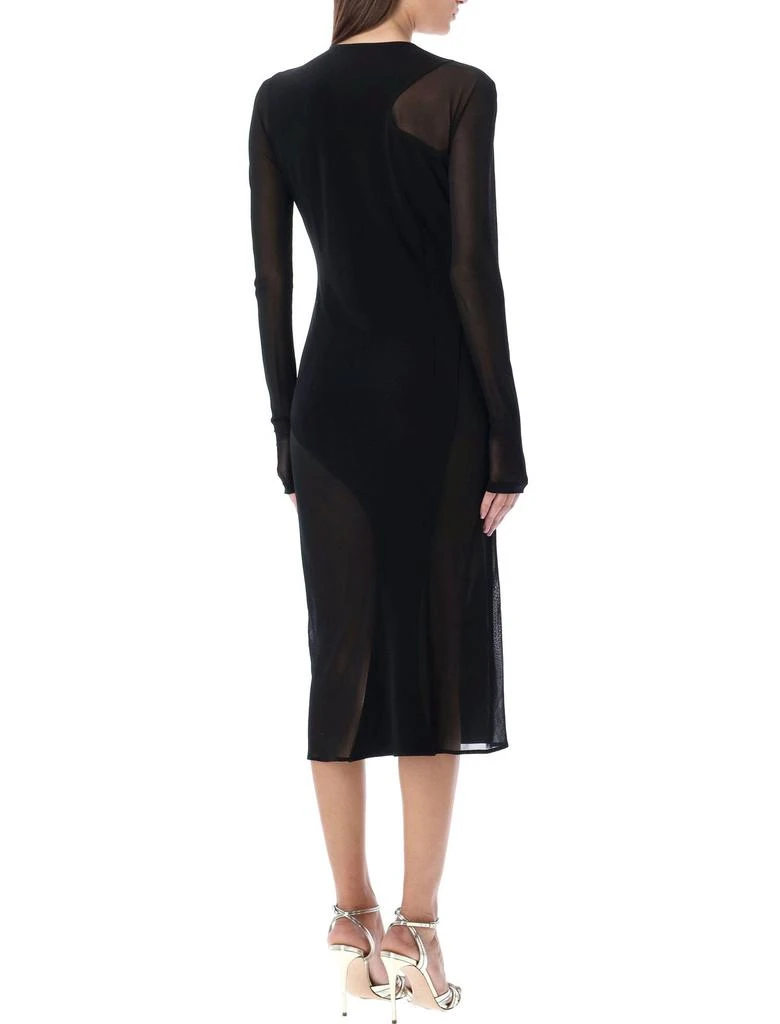 Tom Ford Tom Ford Semi-Sheer Asymmetric Midi Dress 2