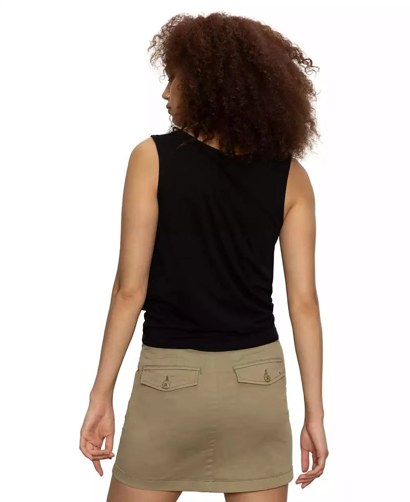 Sanctuary Women's Button-Up Tie-Front Sleeveless Top 5