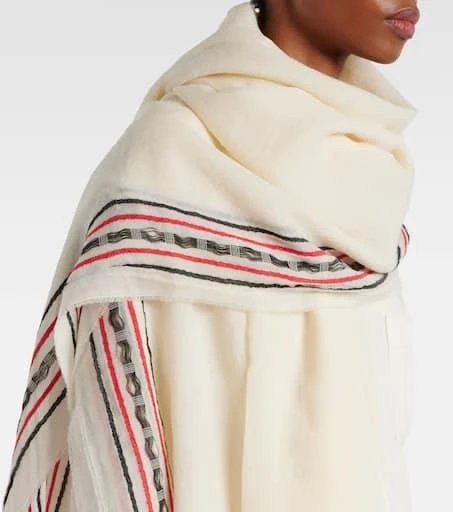 The Row Terela wool, cashmere, and silk scarf 3