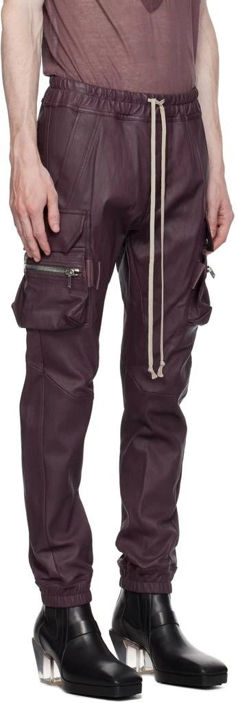 Rick Owens Purple Mastodon Leather Pants 2