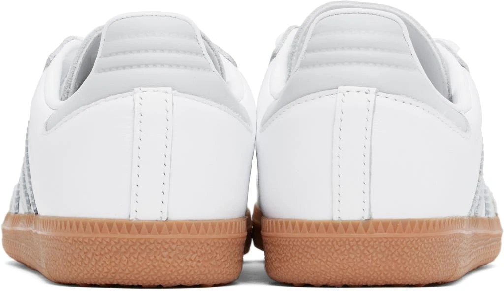 Adidas White & Gray Samba OG Sneakers 2