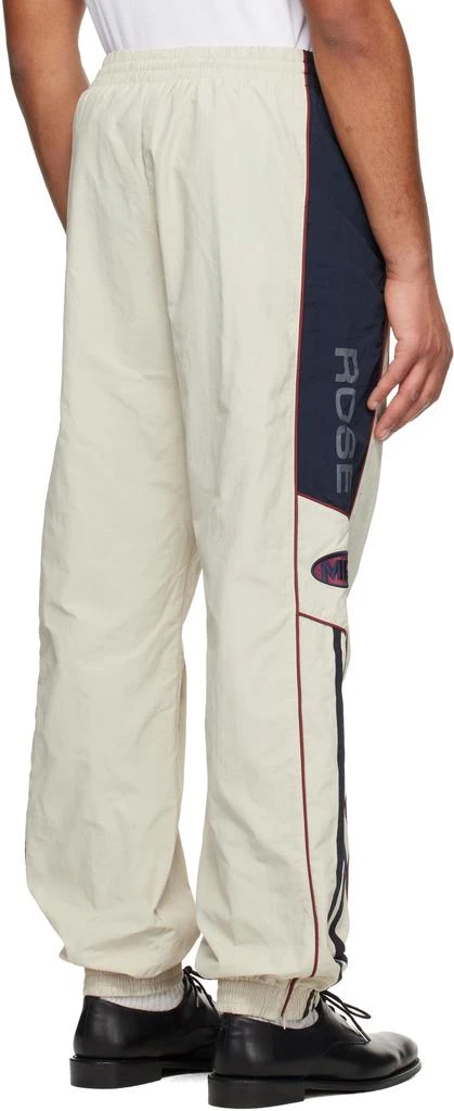 Martine Rose Beige & Navy Hockey Track Pants 3