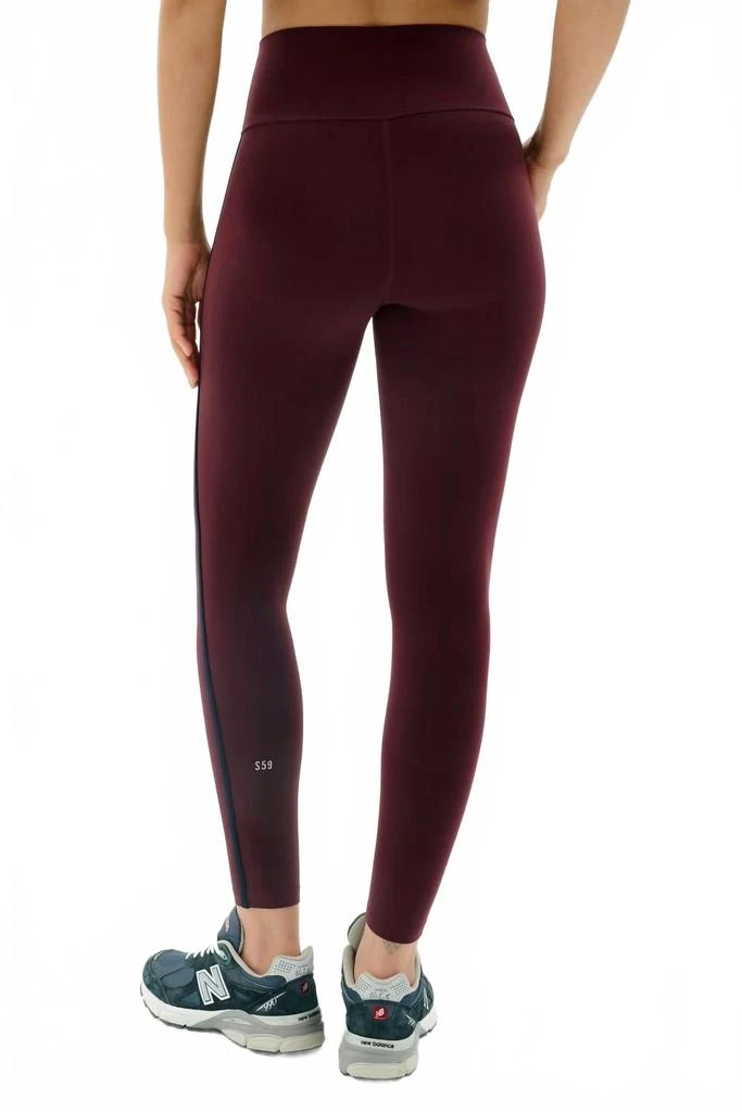 Splits59 Amber Airweight High Waist Leggings In Dark Cherry/indigo 2