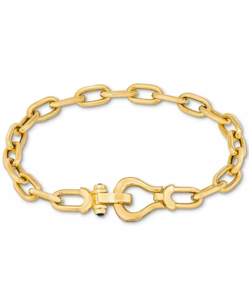 Braided Bracelet Macys Bracelets Gold Shop Black Spinel Horseshoe