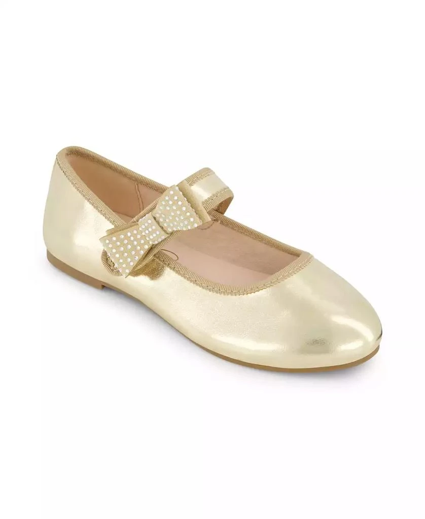 Jessica Simpson Little and Big Girls Amy Crystal Bow Ballet Flat 1