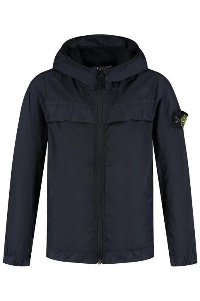 Stone Island Junior Stone Island Junior Compass Patch Hooded Jacket