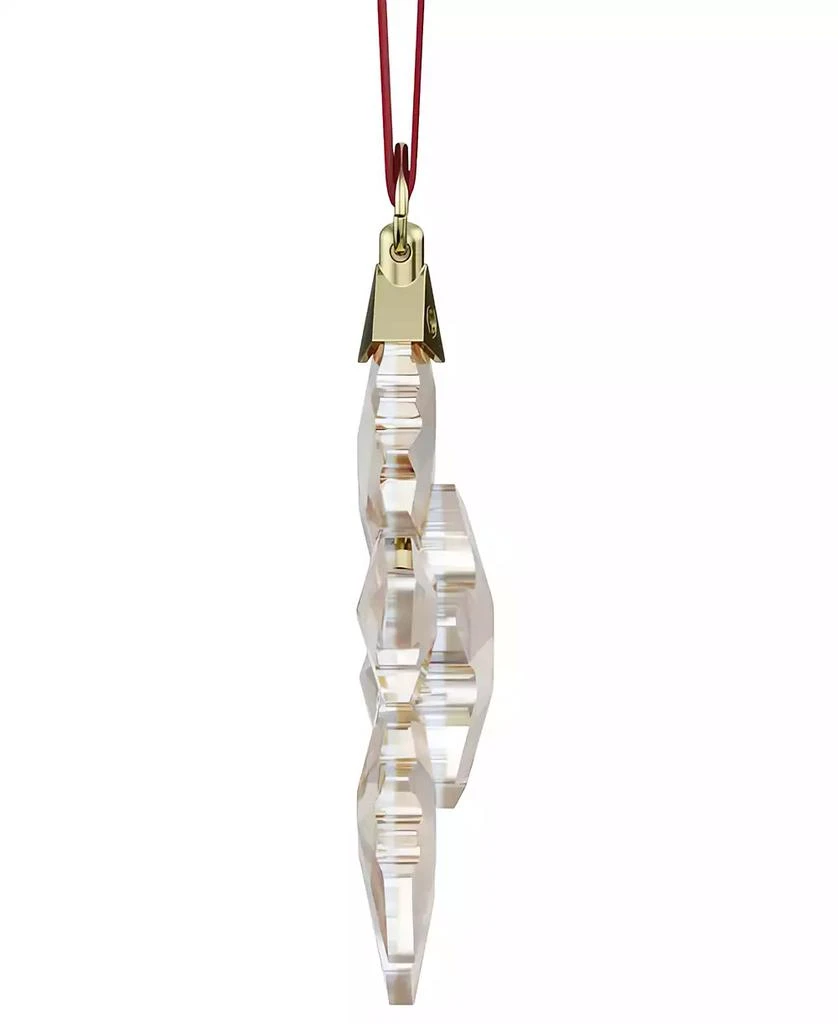 Swarovski 2024 Gold-Tone Accent Crystal Snowflake Ornament 2