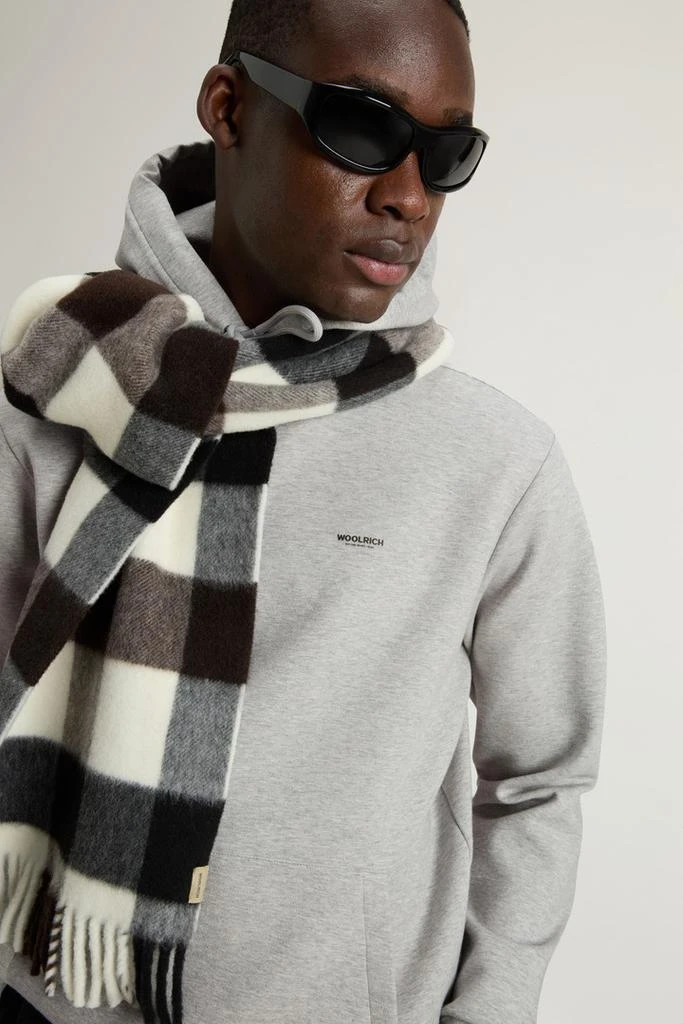 Woolrich Hooded Sweatshirt in Cotton-Blend Interlock - Men - Black 4