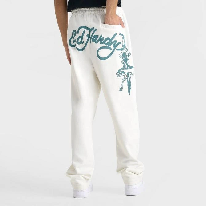 Ed Hardy Men's Ed Hardy Flame Skull Sweatpants 4