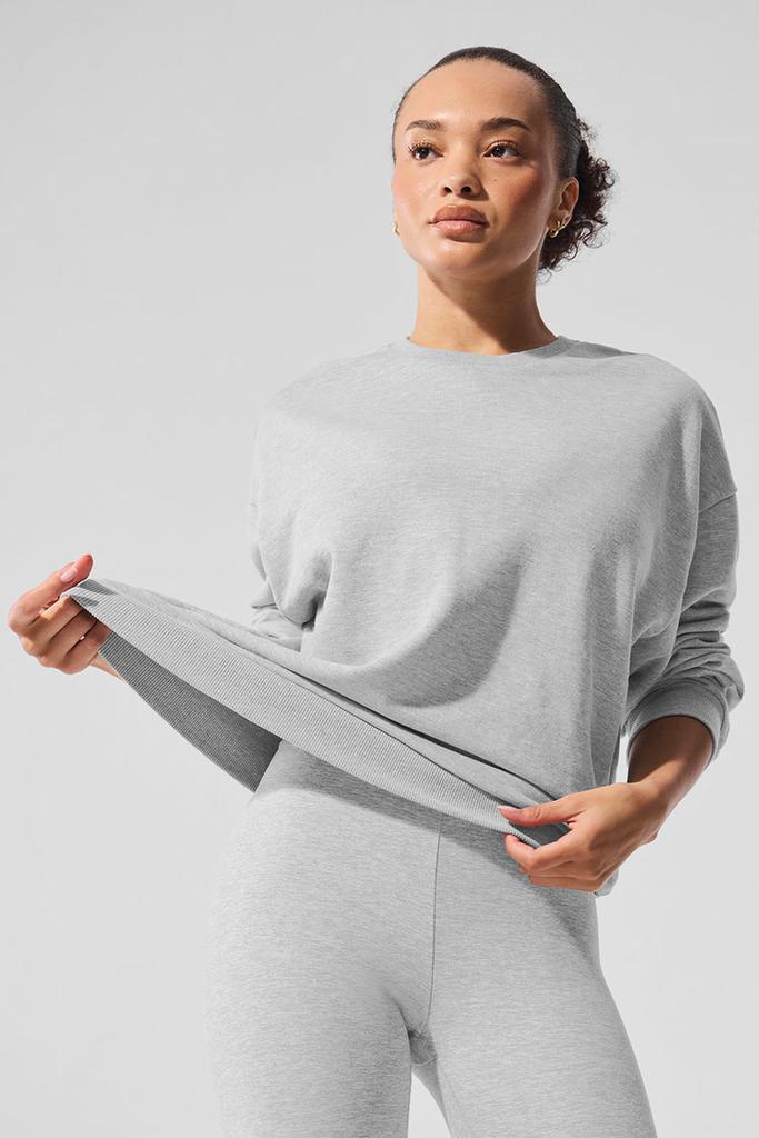 Alo Chill Crew Neck Pullover - Navy