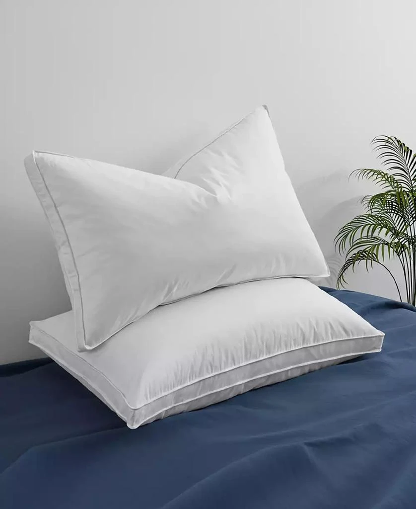UNIKOME Medium Firm Goose Feather Down 2-Pack Pillows 3