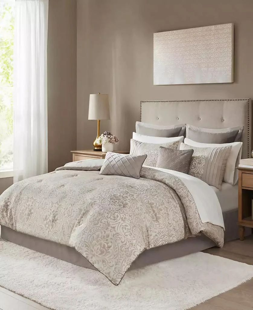Madison Park Emilia Jacquard 12-Pc. Comforter Set, California 1