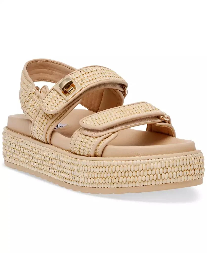 Steve Madden Women
s Bigmona Platform Footbed Sandals 1