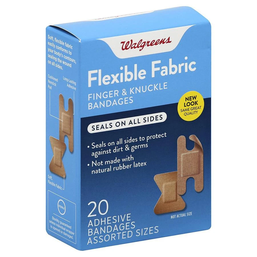 Walgreens Flexible Fabric Finger & Knuckle Bandages Assorted 3
