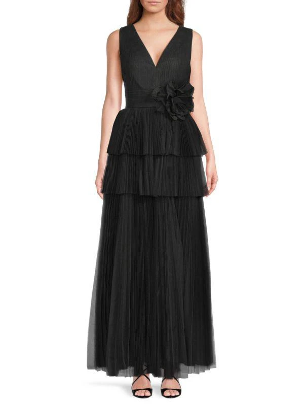 Zac Posen Layered Tulle Maxi Dress 1
