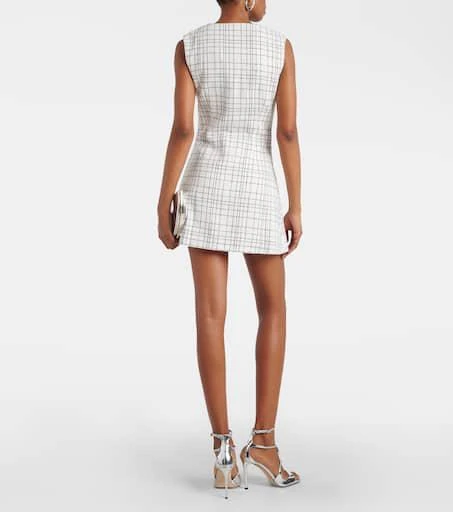 Same Grace checked knitted minidress 3