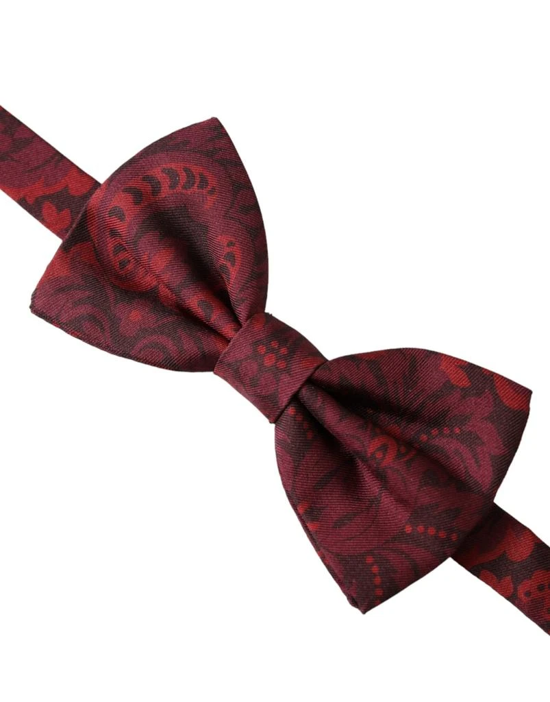 Dolce 
Gabbana Silk Floral Adjustable Neck Men Bow Men
s Tie 2