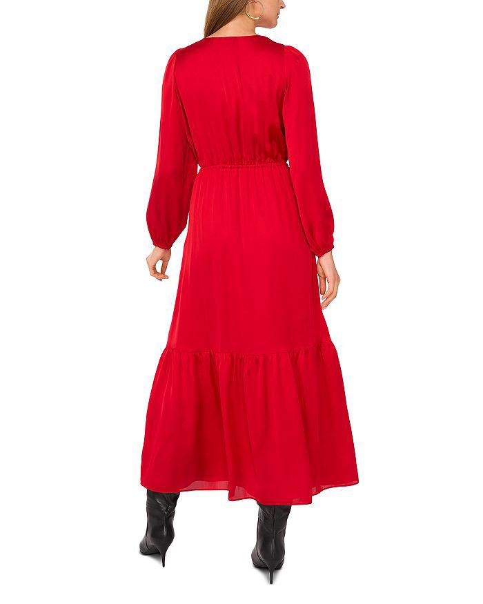 1. State Elastic Waist Button Maxi Dress