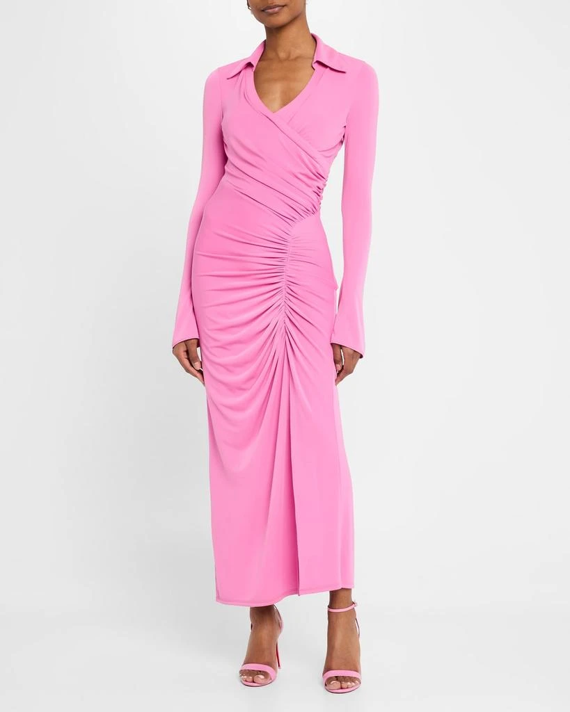 Cinq a Sept Fabia Gathered Long-Sleeve Dress 4