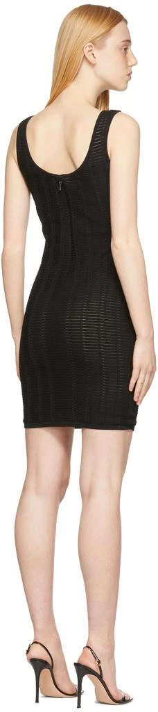 Herve Leger Black Shadow Stripe Mini Dress 3