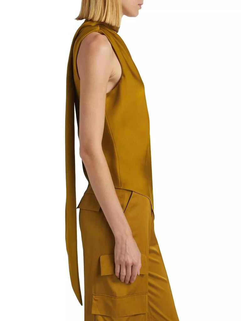 ET OCHS Isadora Sleeveless Asymmetric Satin Top 4
