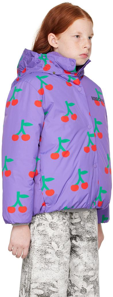 Shop Kids Purple 'Bobo Cherry All Over' Jacket on Sale at