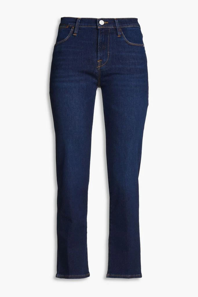 FRAME Le High Straight cropped high-rise straight-leg jeans 1